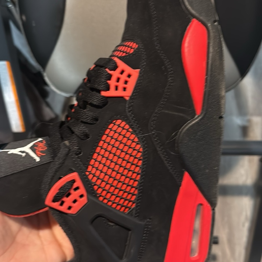 Jordan Black and Red Sneakers